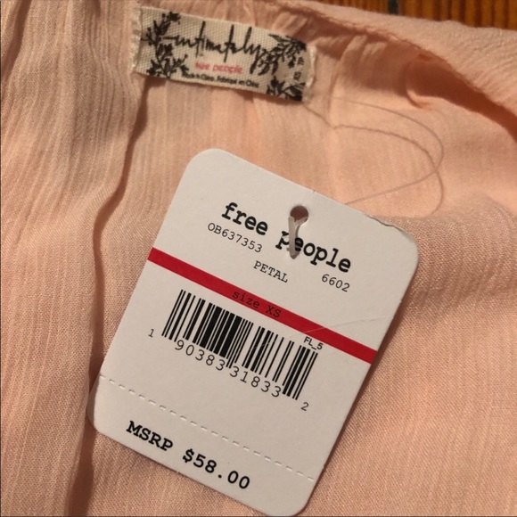 Free people petal cascade ruffle babydoll cami - Picture 4 of 4